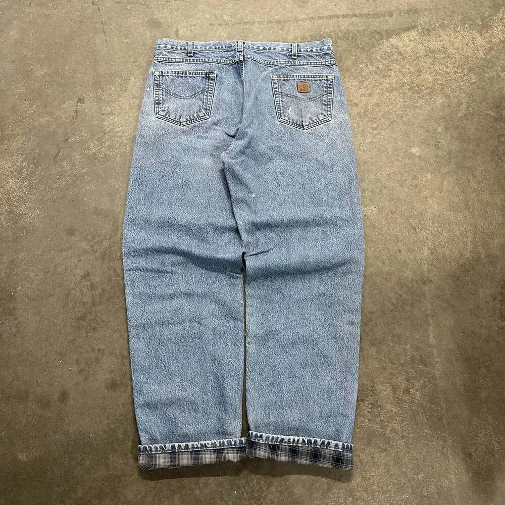 Carhartt B172 DST Flannel Lined Relaxed Fit Denim Jeans Size 40x34